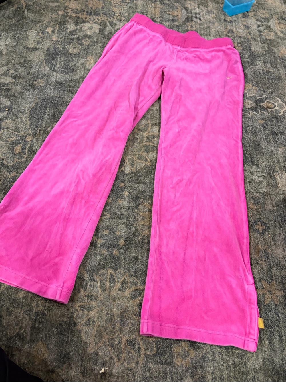 Nike Girls Bright Pink Velour Pajama Pants